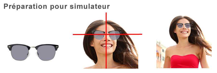 préparation lunette pour simulateur